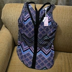 Candies Multicolor sleeveless dressy tank top